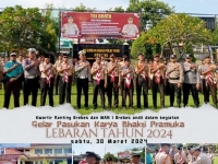 Pramuka MAN 1 Brebes  Ikuti Apel Besar Gelar Pasukan Karya Bakti Pramuka Lebaran Tahun 2024