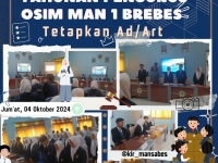 SIDANG PLENO TAHUNAN PENGURUS OSIM MAN 1 BREBES TETAPKAN AD/ART