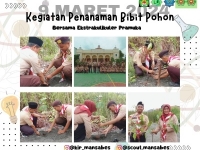 Peringati Hari Tunas Gerakan Pramuka dan Earth Day Ambalan Fatahilah-Rasuna Said Tanam 20 Bibit Pohon