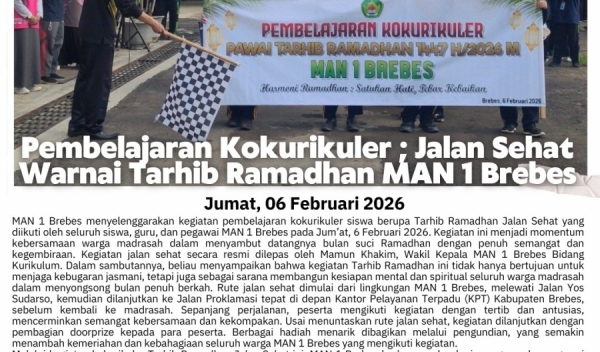 Pembelajaran Kokulikuler : Tarhib Ramadhan