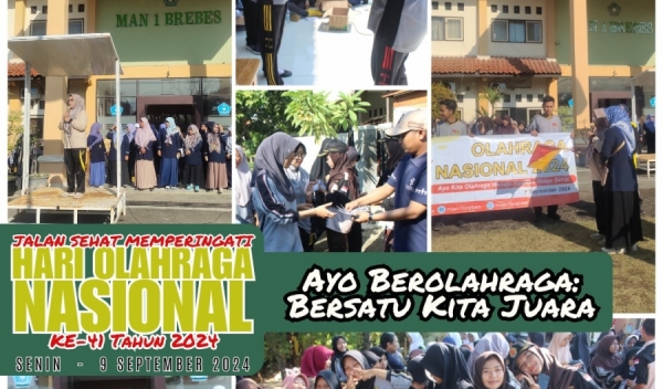 MAN 1 Brebes Gelar Jalan Sehat, Tingkatkan Kesehatan Mental dan Kebugaran Fisik