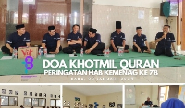 GEMA BACAAN KALAM ILAHI DALAM KHOTMIL QUR’AN HAB KEMENAG KE 78  DI MAN 1 BREBES